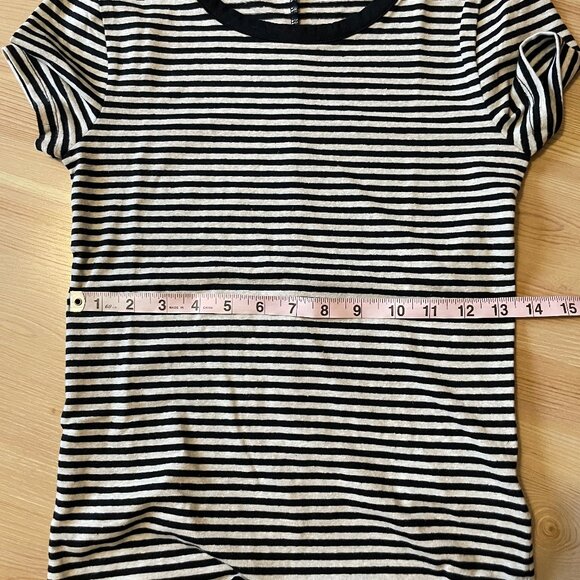 J.Crew stretch linen stripe t-shirt XS - Picture 7 of 8